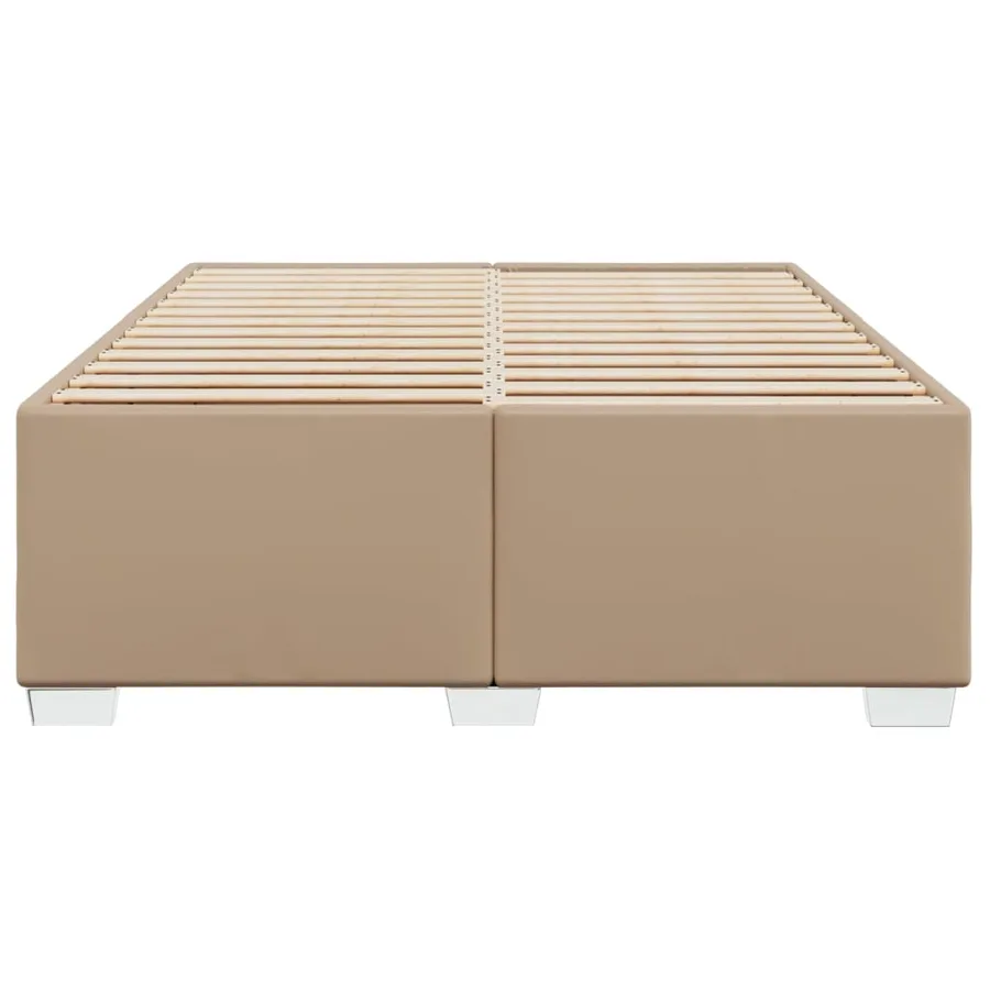 Cadre de lit sans matelas cappuccino 140x200 cm similicuir - 4