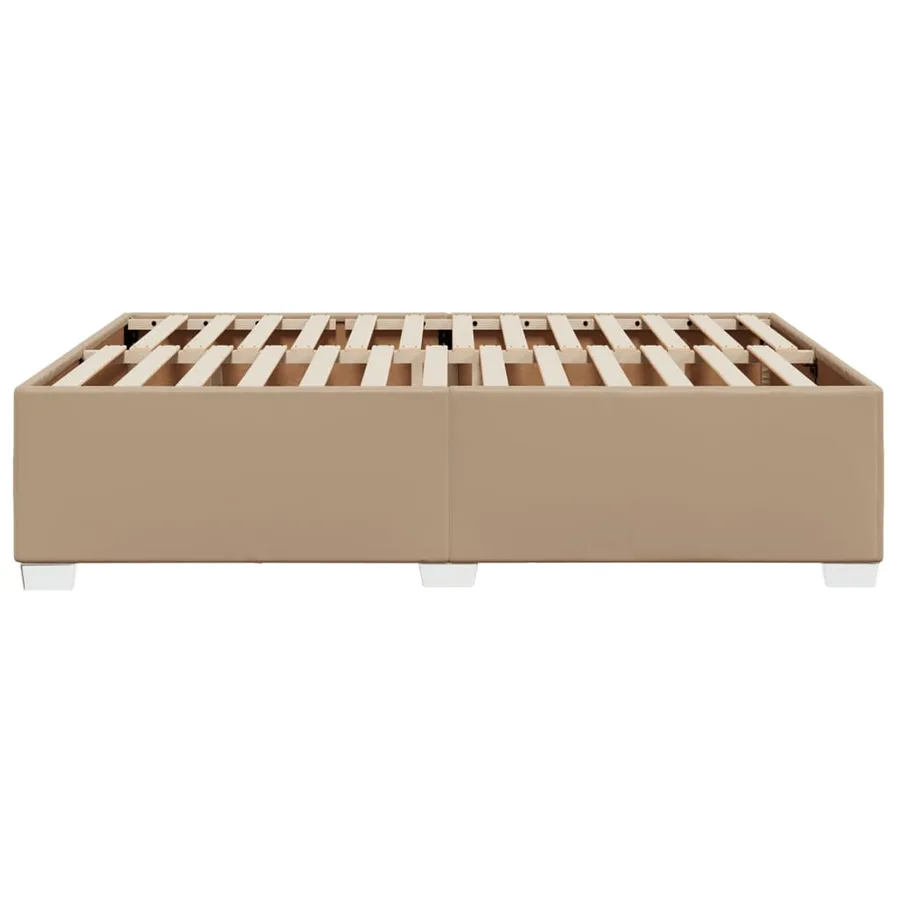Cadre de lit sans matelas cappuccino 140x200 cm similicuir - 5