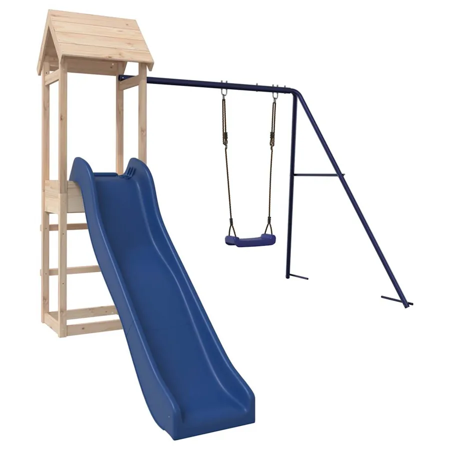Aire de jeux d'extérieur bois de pin massif - 3