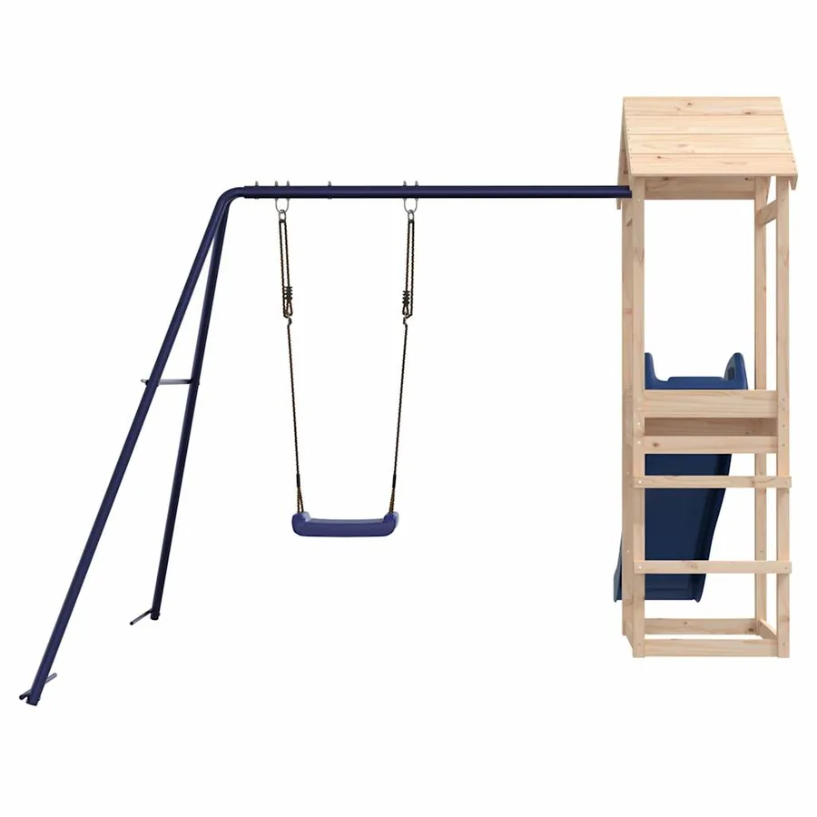 Aire de jeux d'extérieur bois de pin massif - 7