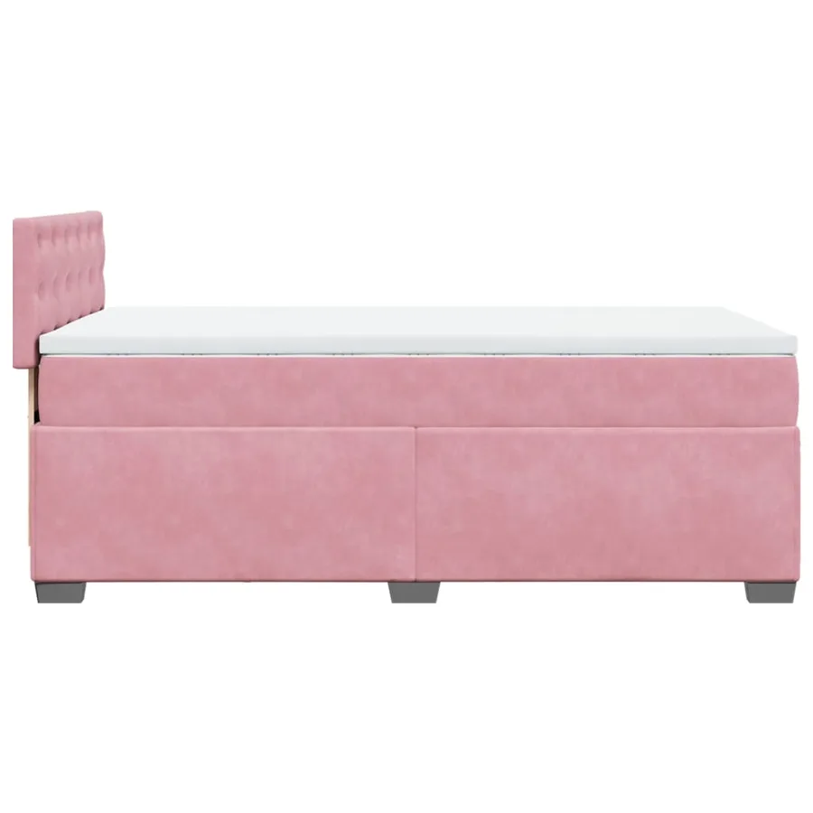Sommier à lattes de lit et matelas Rose 80x200 cm Velours - 7