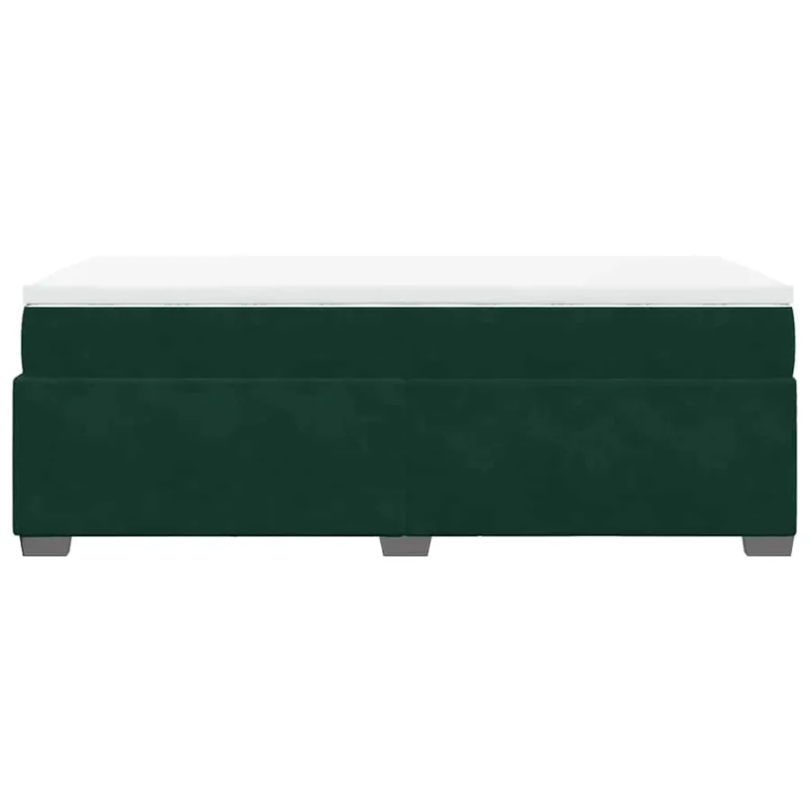 Sommier à lattes de lit avec matelas Vert foncé 90x190 cm - 8