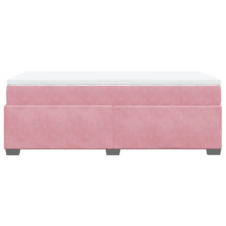 Sommier à lattes de lit avec matelas Rose 90x190 cm Velours - 8