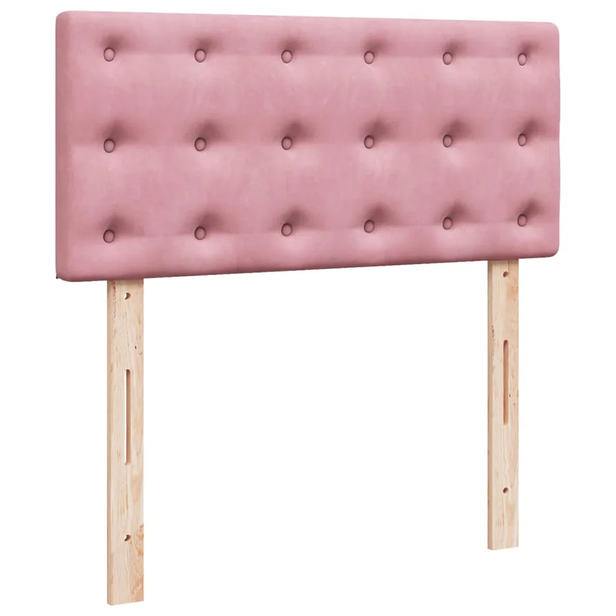 Sommier à lattes de lit avec matelas Rose 90x190 cm Velours - 8