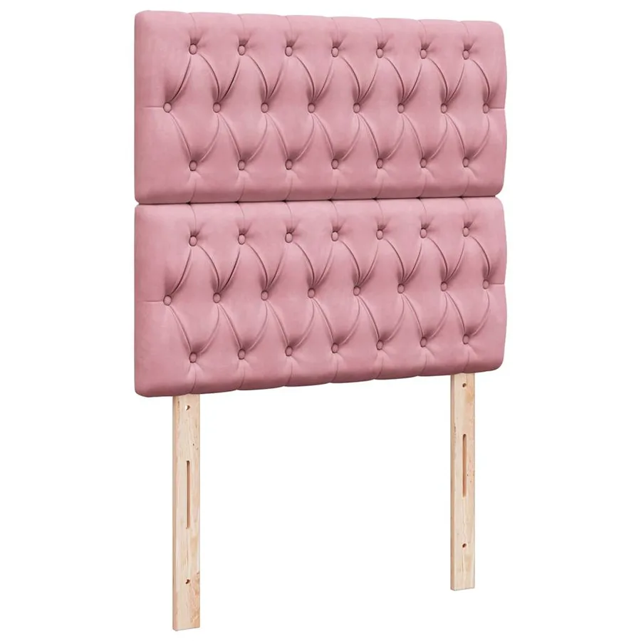 Sommier à lattes de lit avec matelas Rose 90x190 cm Velours - 8