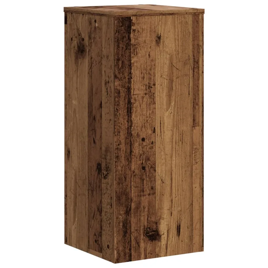 Supports pour plantes 2 pcs vieux bois bois d'ingénierie - 3