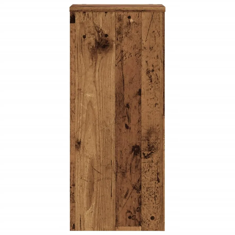 Supports pour plantes 2 pcs vieux bois bois d'ingénierie - 6