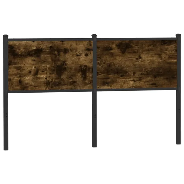 Tête de lit de remplacement chêne fumé 140 cm bois d'ingénierie et acier