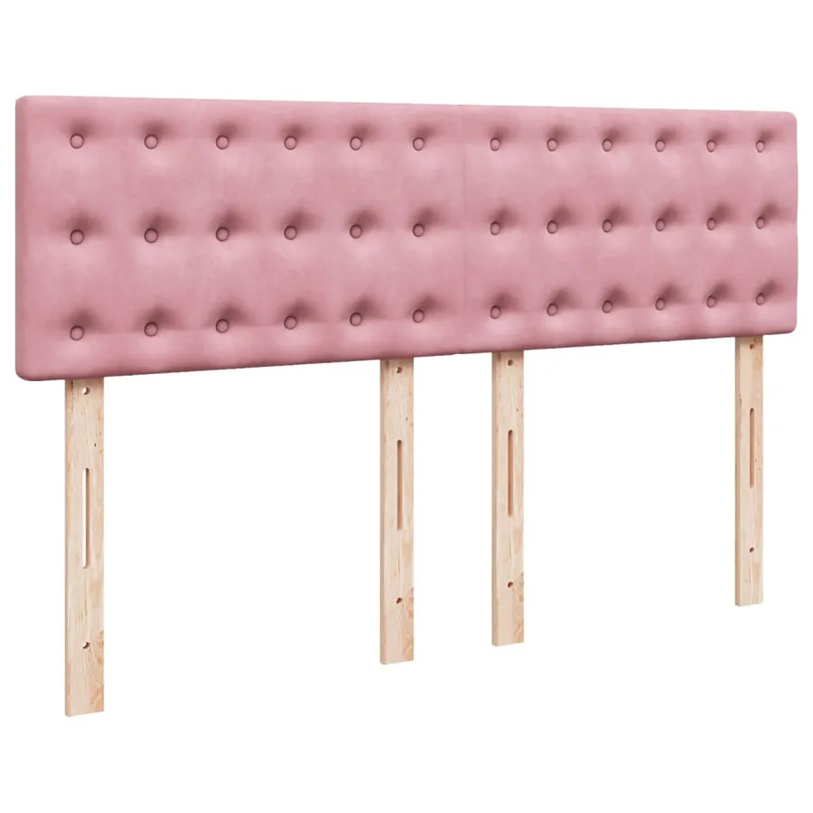 Sommier à lattes de lit avec matelas Rose 160x200 cm Velours - 8