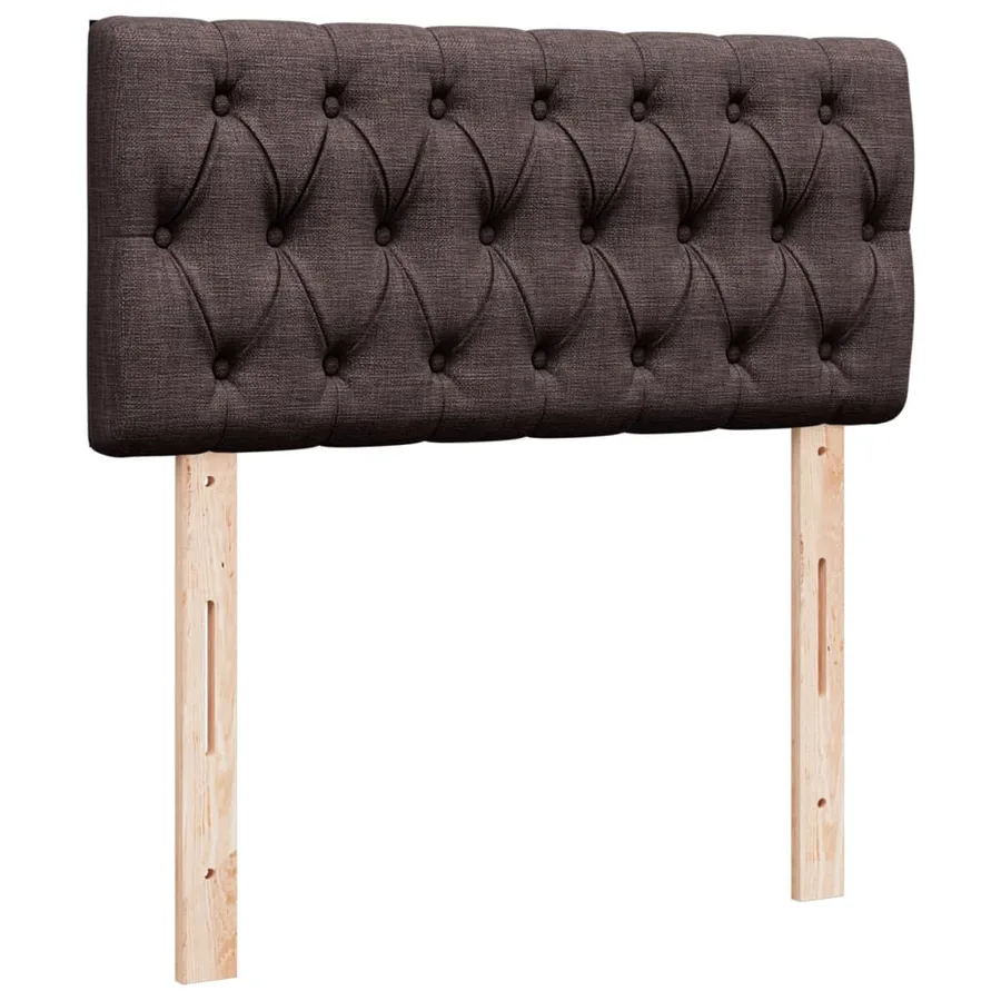 Sommier à lattes de lit avec matelas Marron foncé 100x200 cm - 10