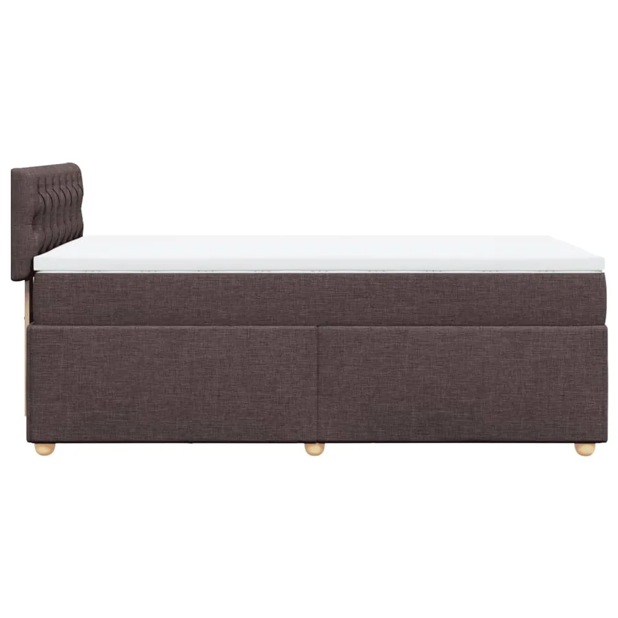Sommier à lattes de lit avec matelas Marron foncé 100x200 cm - 5