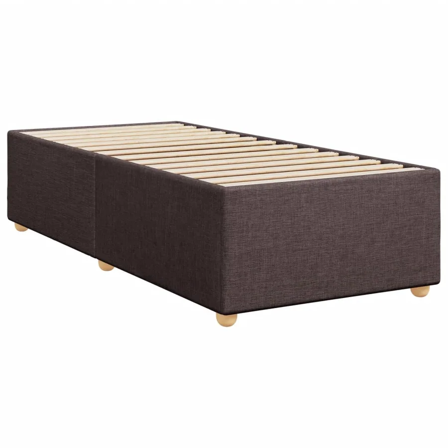 Sommier à lattes de lit avec matelas Marron foncé 100x200 cm - 7