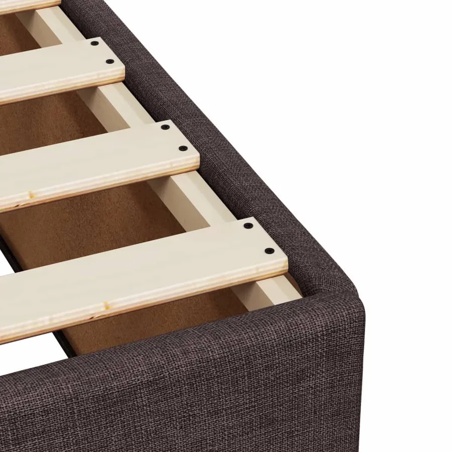 Sommier à lattes de lit avec matelas Marron foncé 100x200 cm - 11