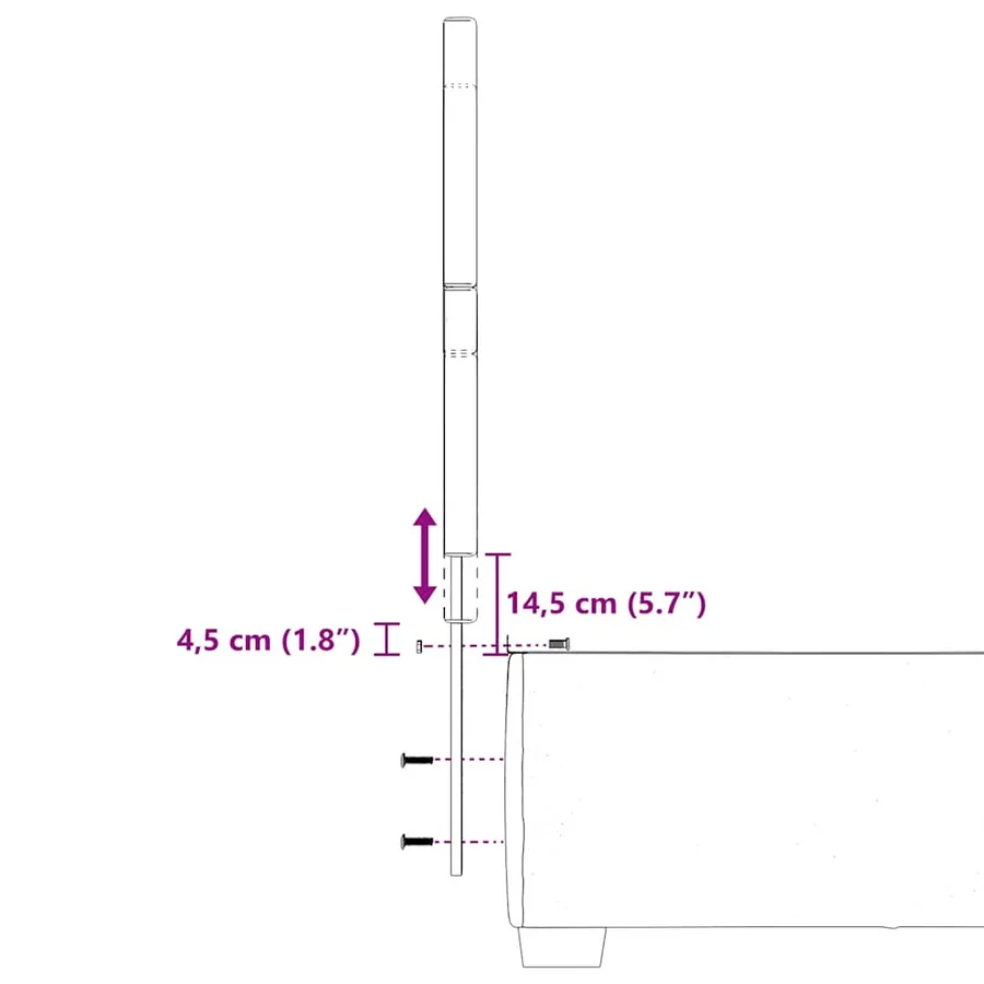 Sommier à lattes de lit et matelas Gris clair 90x200 cm Velours - 20