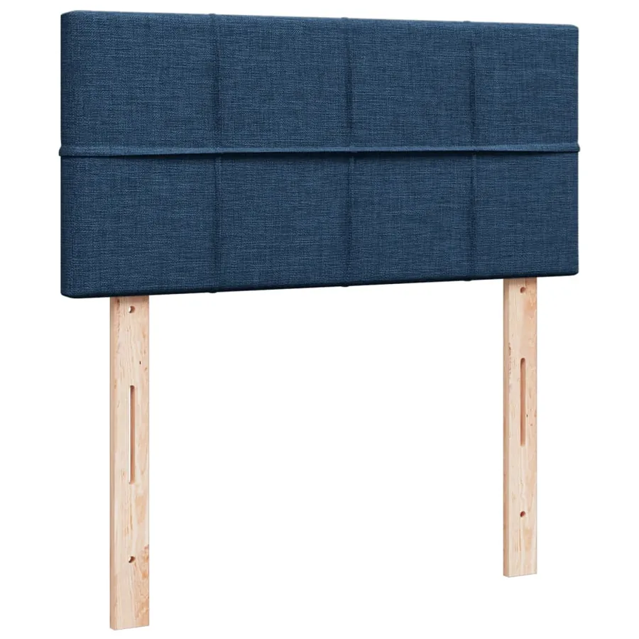 Sommier à lattes de lit avec matelas Bleu 80x200 cm Tissu - 12