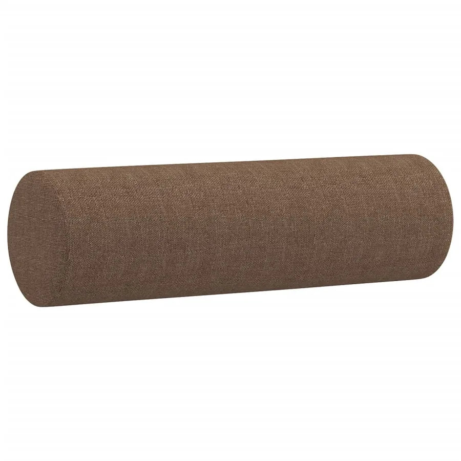 Ensemble de canapés 3 pcs avec coussins marron tissu - 8