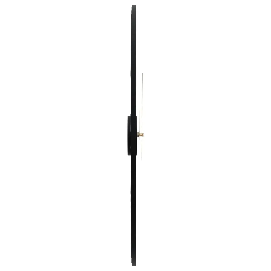 Horloge murale noir Ø50 cm fer - 4