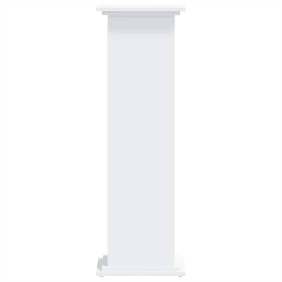 Support pour plantes blanc 33x33x100 cm bois d'ingénierie - 3