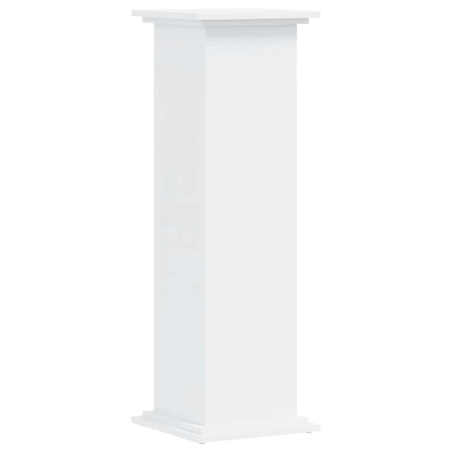 Support pour plantes blanc 33x33x100 cm bois d'ingénierie - 4