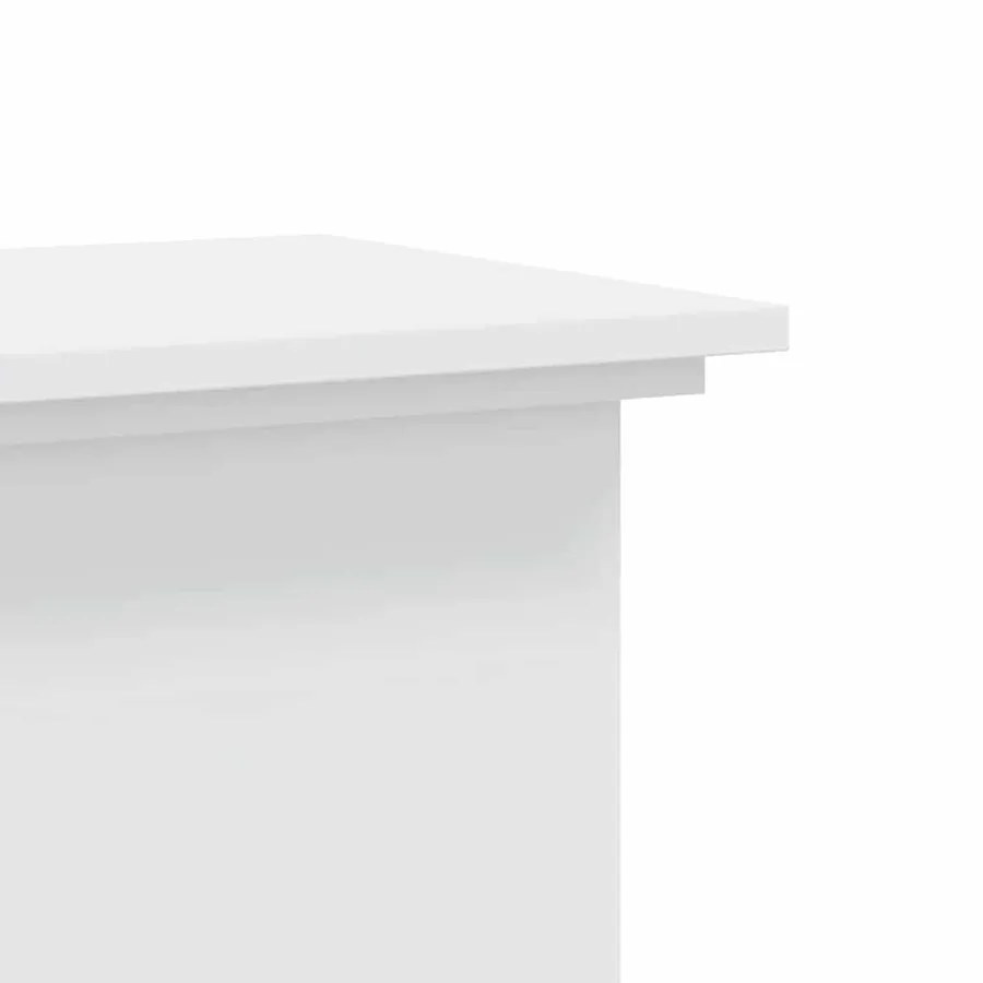 Support pour plantes blanc 33x33x100 cm bois d'ingénierie - 6