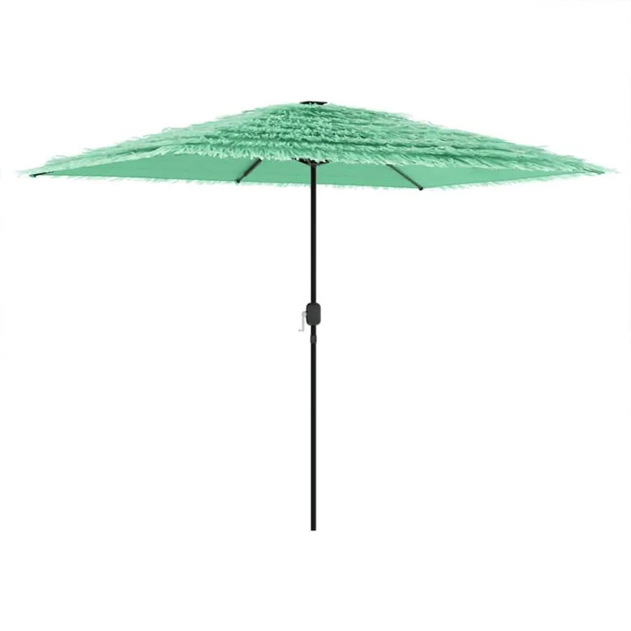 Parasol de jardin avec mât en acier vert 300x200x250 cm - 2