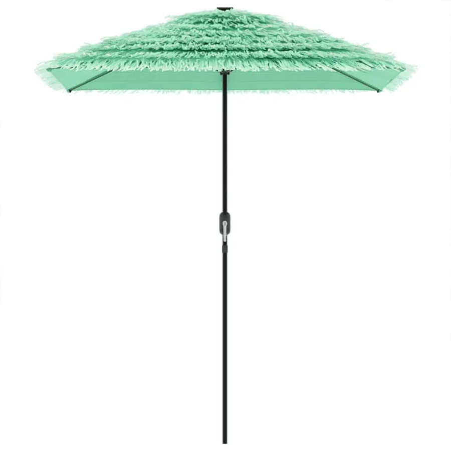 Parasol de jardin avec mât en acier vert 300x200x250 cm - 4