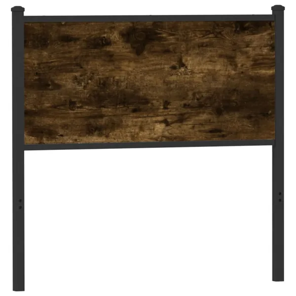 Tête de lit de remplacement chêne fumé 75 cm bois d'ingénierie et acier