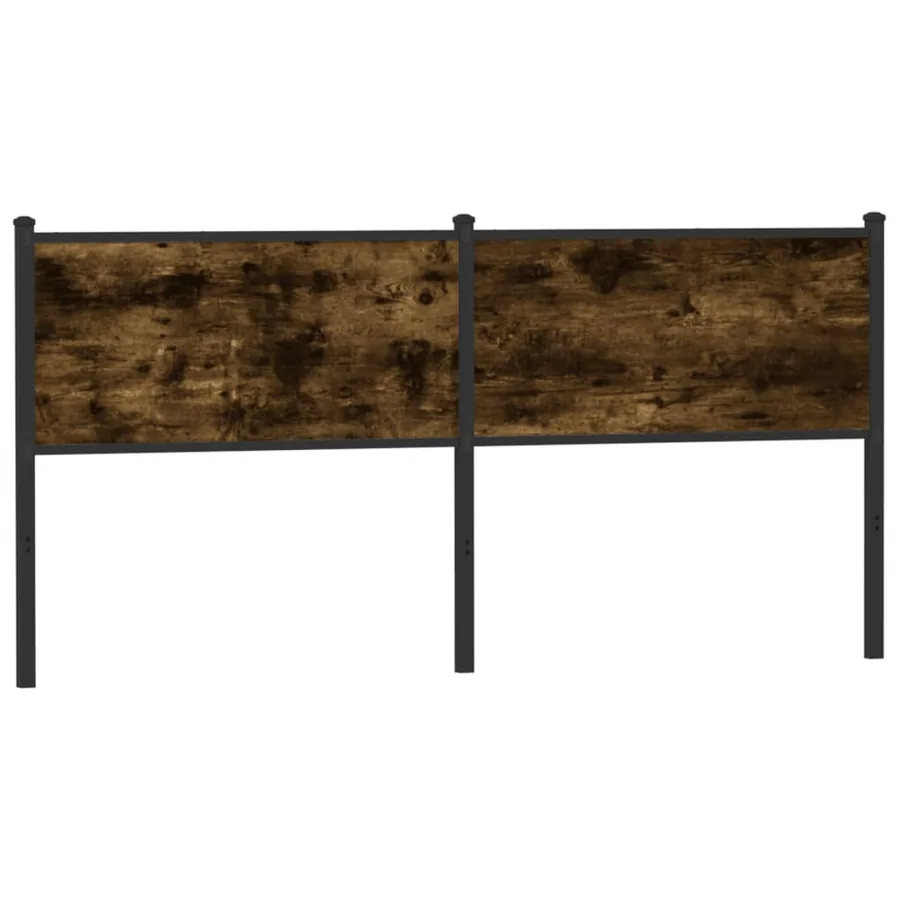 Tête de lit de remplacement chêne fumé 160 cm bois d'ingénierie et acier