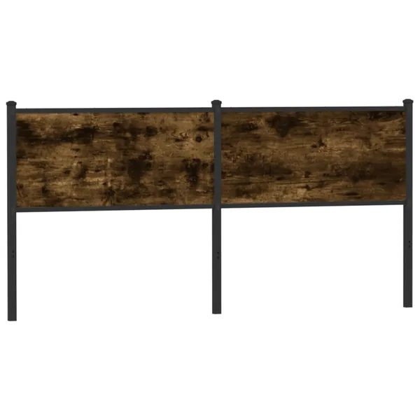 Tête de lit de remplacement chêne fumé 160 cm bois d'ingénierie et acier