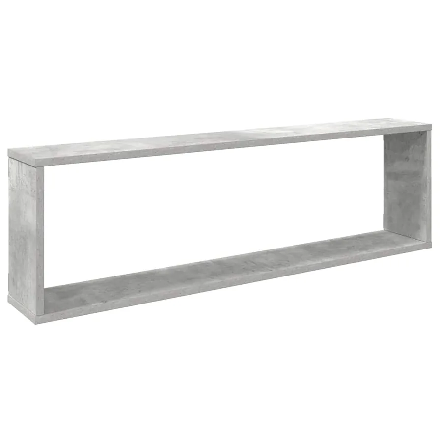 Étagères cube murales 2 pcs gris béton bois d'ingénierie - 5