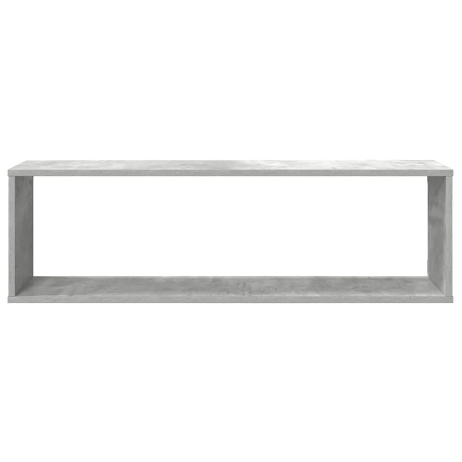 Étagères cube murales 2 pcs gris béton bois d'ingénierie - 6