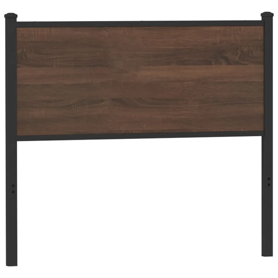 Tête de lit de remplacement chêne marron 100 cm bois d'ingénierie et acier