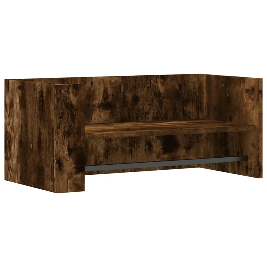 Étagère murale chêne fumé 70,5x35x30,5 cm bois d'ingénierie - 2