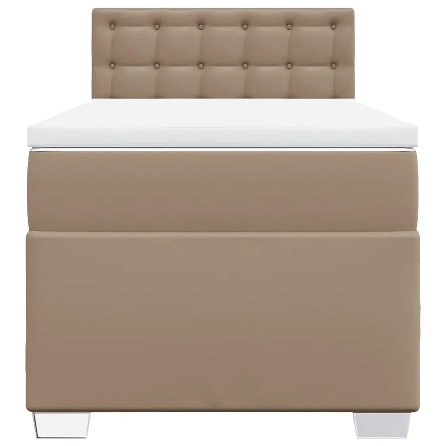 Sommier à lattes de lit avec matelas Cappuccino 100x200 cm - 6