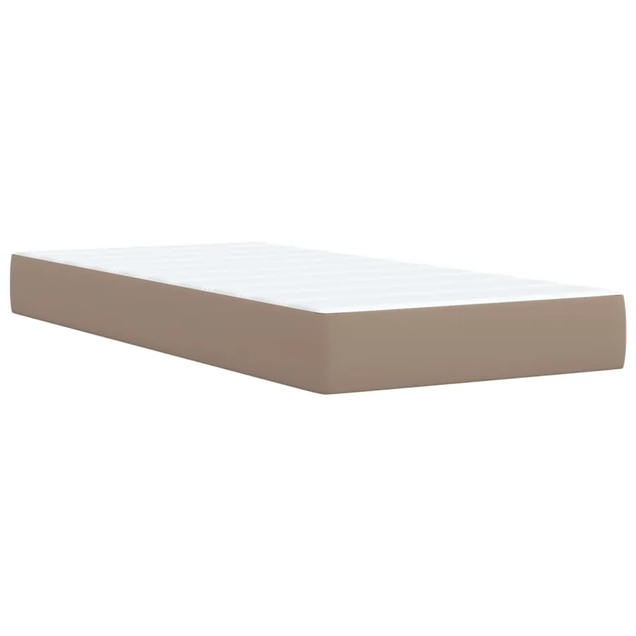Sommier à lattes de lit avec matelas Cappuccino 100x200 cm - 9