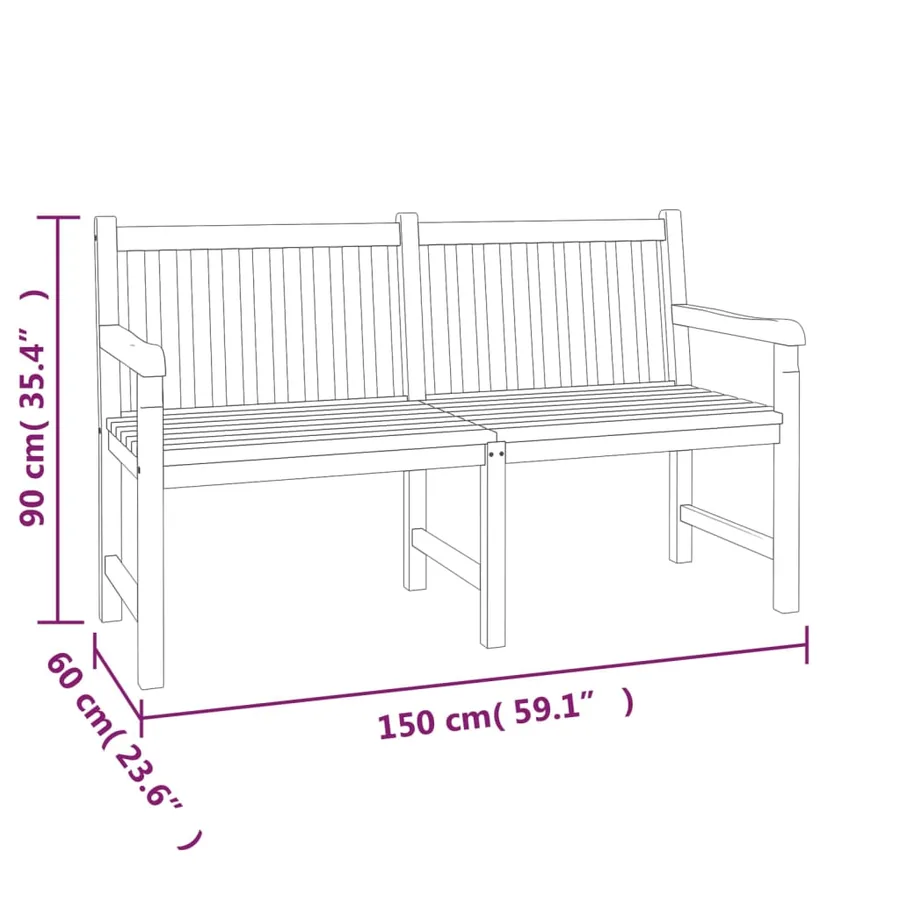 Ensemble à manger de jardin 4 pcs Bois de teck massif - 10