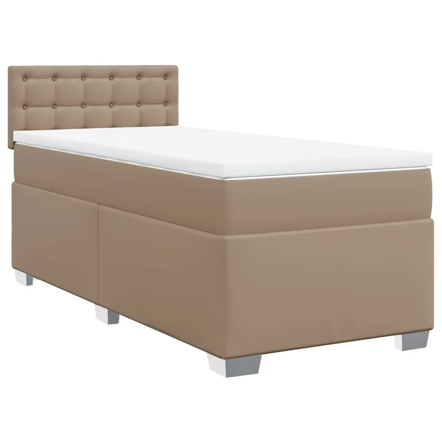 Sommier à lattes de lit avec matelas Cappuccino 90x200 cm - 3