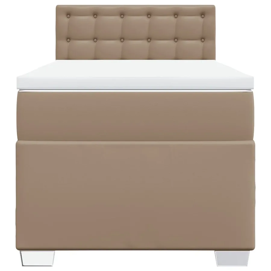 Sommier à lattes de lit avec matelas Cappuccino 90x200 cm - 6