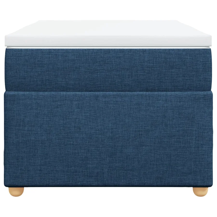 Sommier à lattes de lit avec matelas Bleu 90x200 cm Tissu - 4