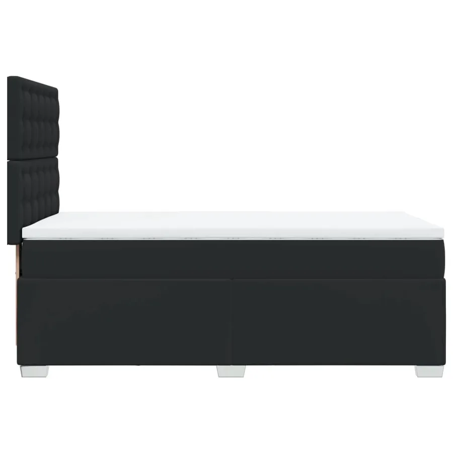 Sommier à lattes de lit avec matelas Noir 80x200cm Similicuir - 11