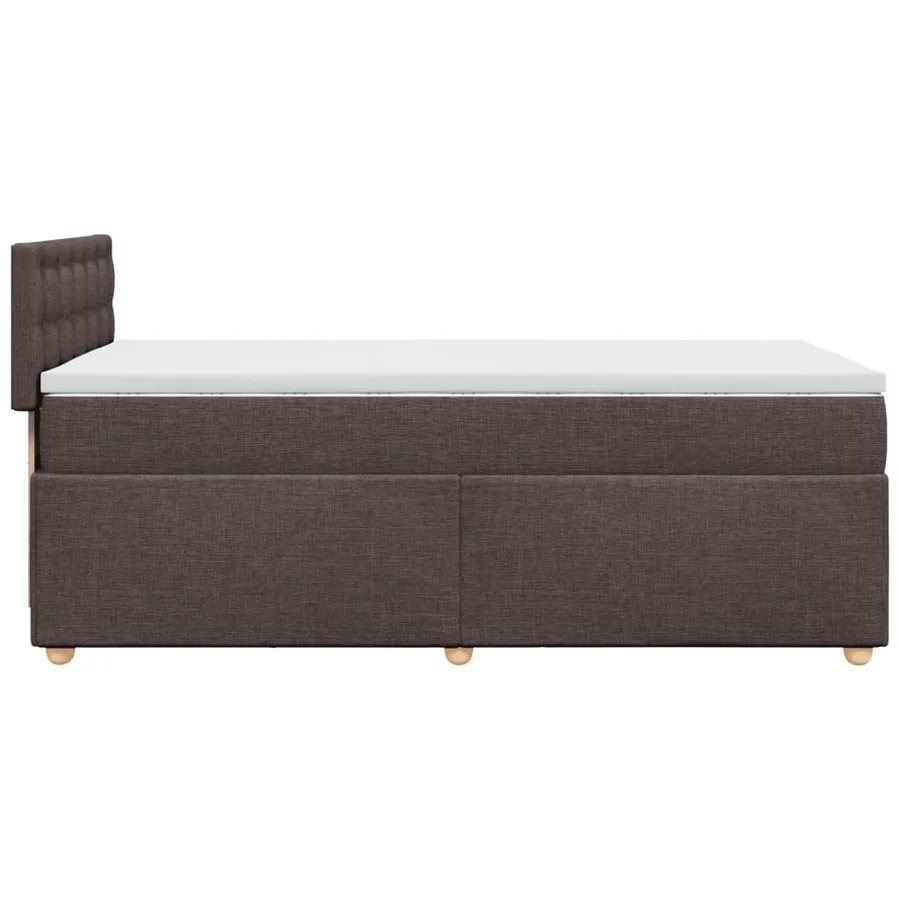 Sommier à lattes de lit avec matelas Marron foncé 80x200 cm - 5