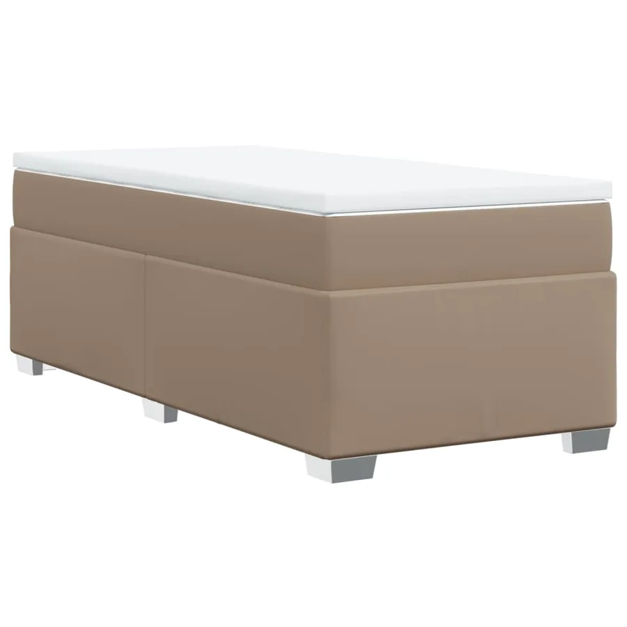 Sommier à lattes de lit avec matelas Cappuccino 90x190 cm - 9
