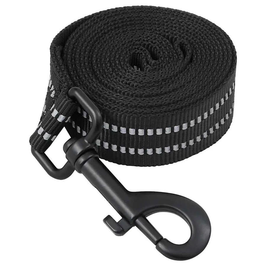 Harnais pour chien avec laisse et collier réglables noir S - 6