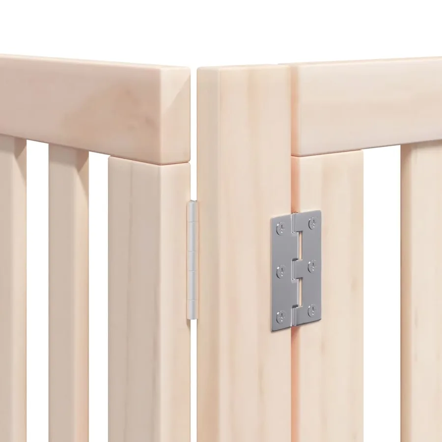 Barrière pour chien porte pliable 8 panneaux bois de peuplier - 10
