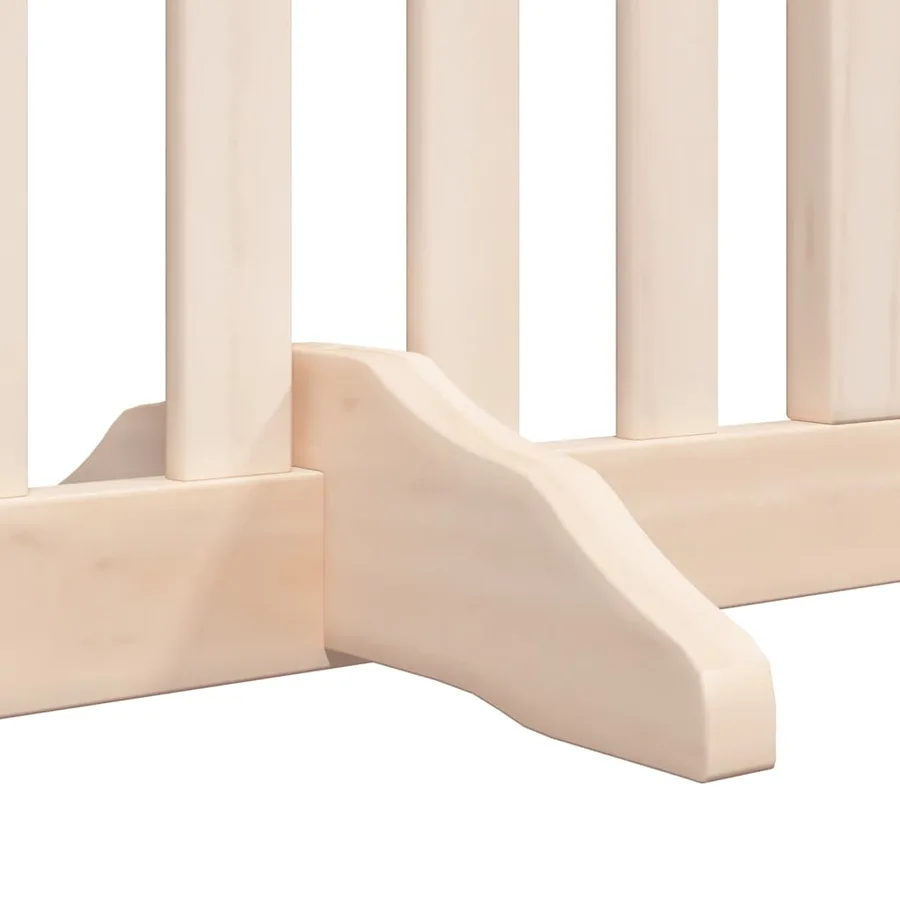 Barrière pour chien porte pliable 8 panneaux bois de peuplier - 6