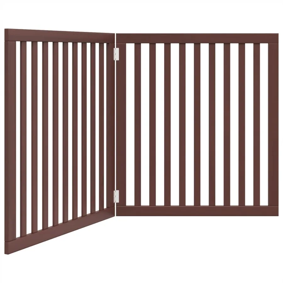 Barrière pour chien pliable 2 panneaux 160 cm bois de peuplier - 2