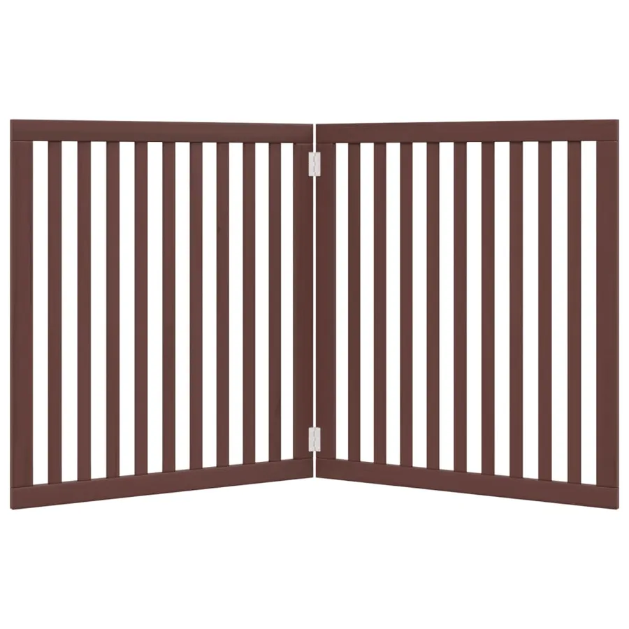 Barrière pour chien pliable 2 panneaux 160 cm bois de peuplier - 4