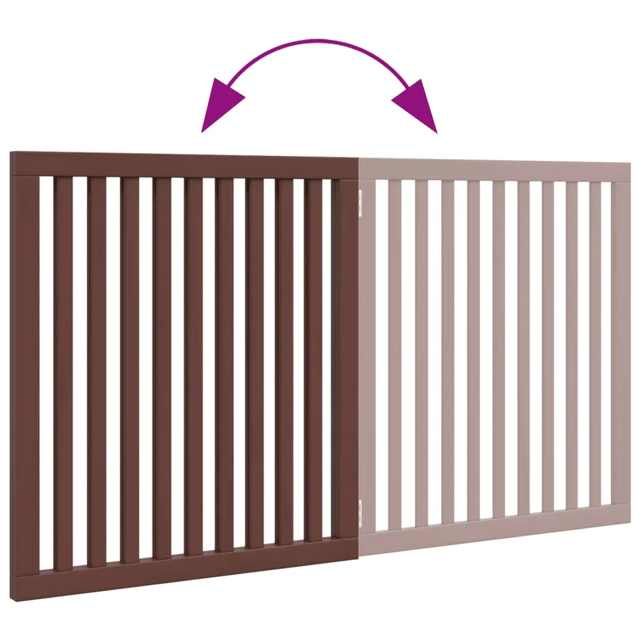 Barrière pour chien pliable 2 panneaux 160 cm bois de peuplier - 7