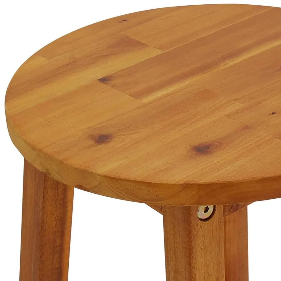 Ensemble de bar de jardin 7 pcs bois d'acacia solide - 8