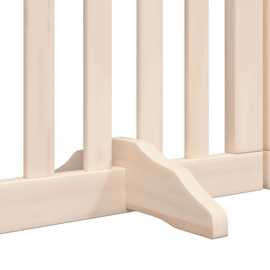 Barrière pour chien avec porte pliable 6 panneaux 300 cm Bois de peuplier - 10